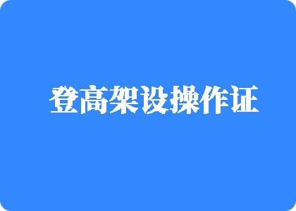 什么逼最骚最好操登高架设操作证